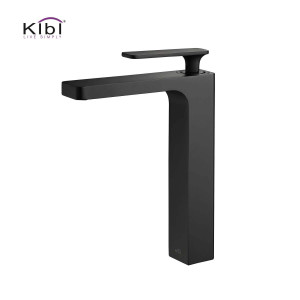 KIBI KBF1007MB Infinity Single Handle Bathroom Vessel Sink Faucet