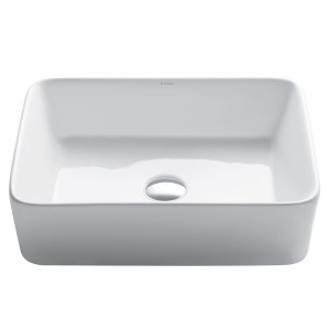 Kraus KCV-121 18'' Rectangular Bathroom Ceramic Vessel