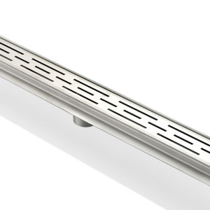 Kube KLD48LINEAR Linear Drain In Satin Polished With Linear Grate