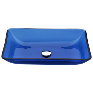 ANZZI LS-AZ044 Harmony Series Deco-Glass Vessel Sink In Cloud Blue