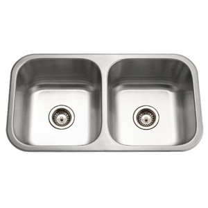 Houzer MD-3109-1 Classic Series Undermount Stainless 50/50 Double Kitchen Sink