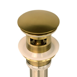 Nantucket NS-UDBG-OF Brushed Gold Finish Umbrella Drain With Overflow