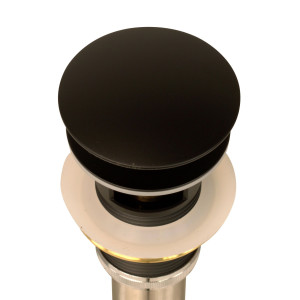 Nantucket NS-UDMB-OF Matte Black Finish Umbrella Drain With Overflow