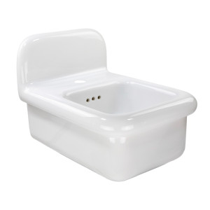 Nantucket NS-VCDM14-WW 14-inch Fireclay Wallmount Bath Sink 