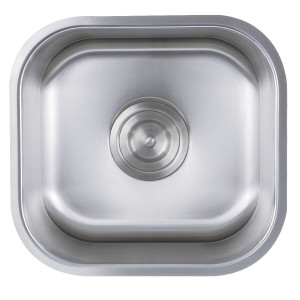 Nantucket Sinks NS21 Stainless Bar/Prep Undermount Sink In Brushed Satin