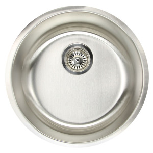 Nantucket NS37 Round Undermount Stainless Steel Bar/Prep Sink, 18 Gauge