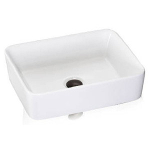 Lenova PAC-06 Rectangle White Porcelain Sink Above Counter 18 7/8 X 14 1/2