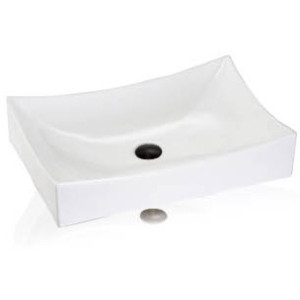 Lenova PAC-08 Rectangle White Porcelain Sink Above Counter 25 1/2 X 15 1/4