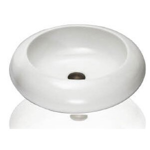 Lenova PAC-09 Round White Porcelain Sink Above Counter 19 1/2 X 19 1/2