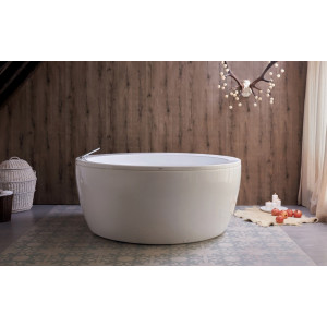 Aquatica Pam-Wht-Std Freestanding Acrylic Bathtub