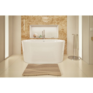 Aquatica PS014A Oval Freestanding Acrylic Bathtub in White