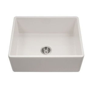 Houzer PTS-2600 Platus Fireclay Apron-Front Farmhouse Single Bowl Kitchen Sink