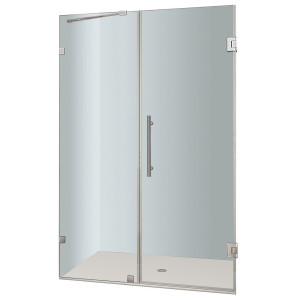 Aston Global SDR985-..-45-10 Nautis Completely Frameless Hinged Shower Door