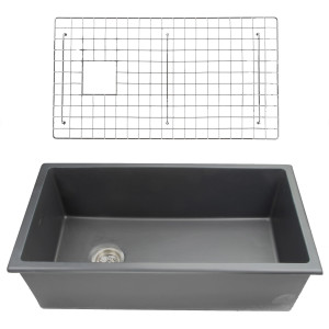 Nantucket Wellfleet-3419 34-Inch Undermount Fireclay Kitchen Sink