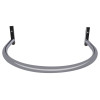 Whitehaus LUA4-C Polished Chrome Rounded Bathroom Sink Front Towel Bar