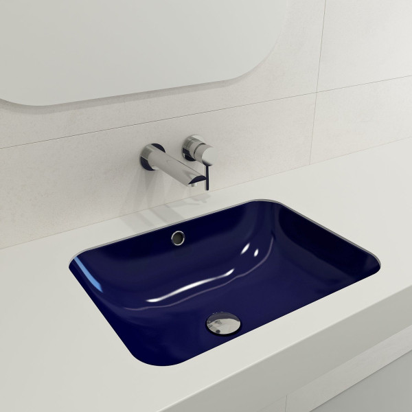 BOCCHI 1006-XXX-0125 Scala Undermount Sink Fireclay 21.75 Inch with Overflow