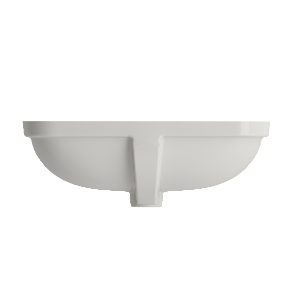 BOCCHI 1006-XXX-0125 Scala Undermount Sink Fireclay 21.75 Inch with Overflow