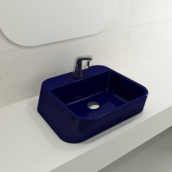 BOCCHI 1074-XXX-0126 Firenze Unique vessel sink with single hole faucet setting