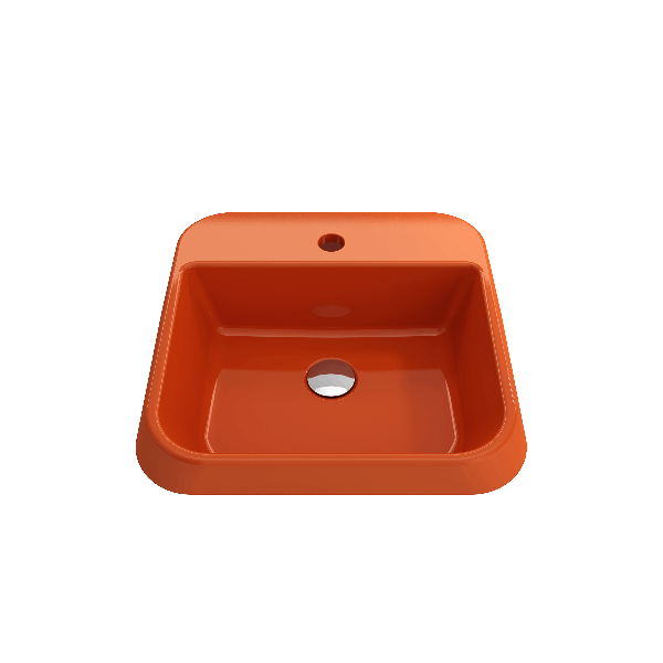 BOCCHI 1074-XXX-0126 Firenze Unique vessel sink with single hole faucet setting