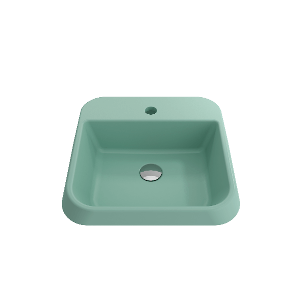 BOCCHI 1074-XXX-0126 Firenze Unique vessel sink with single hole faucet setting