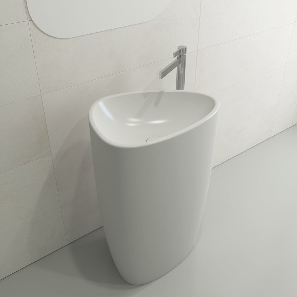 BOCCHI 1075-XXX-0125 Etna Monoblock Fireclay Pedestal Sink 