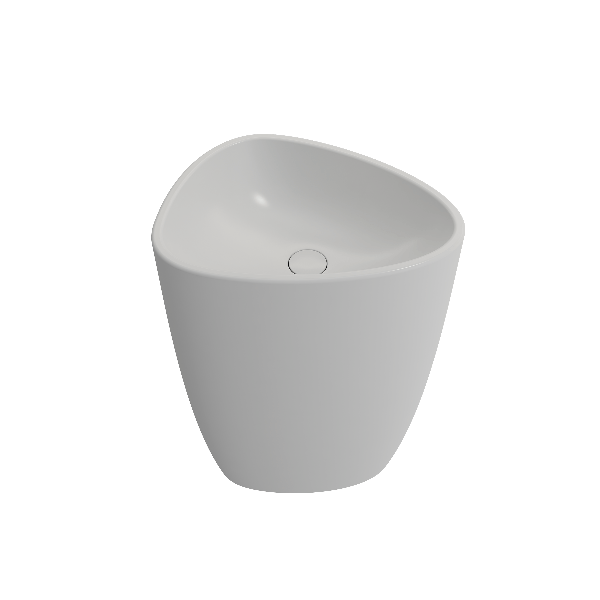 BOCCHI 1075-XXX-0125 Etna Monoblock Fireclay Pedestal Sink 