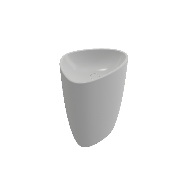 BOCCHI 1075-XXX-0125 Etna Monoblock Fireclay Pedestal Sink 