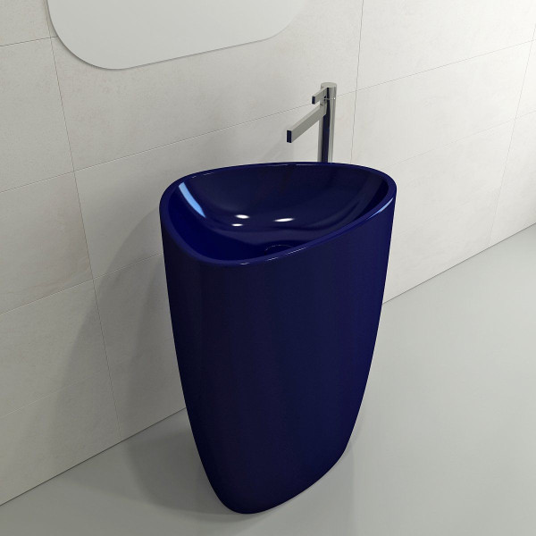 BOCCHI 1075-XXX-0125 Etna Monoblock Fireclay Pedestal Sink 