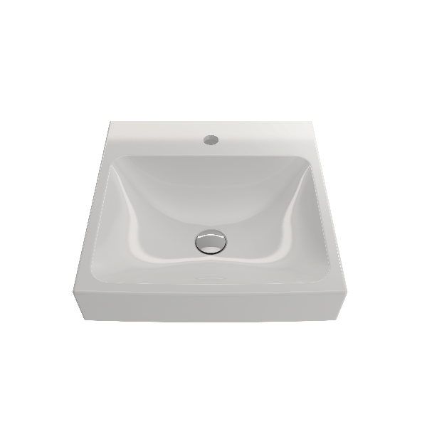 BOCCHI 1076-XXX-0126 Scala Arch 19 Inch 1-Hole Wall-Mounted Fireclay Sink