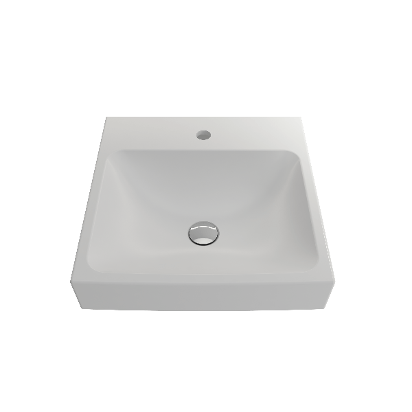BOCCHI 1076-XXX-0126 Scala Arch 19 Inch 1-Hole Wall-Mounted Fireclay Sink