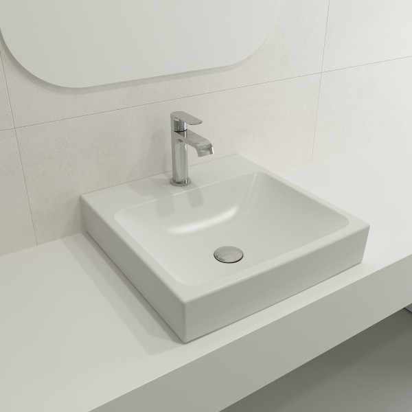 BOCCHI 1076-XXX-0126 Scala Arch 19 Inch 1-Hole Wall-Mounted Fireclay Sink