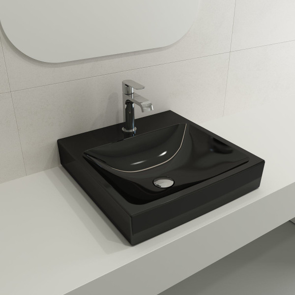 BOCCHI 1076-XXX-0126 Scala Arch 19 Inch 1-Hole Wall-Mounted Fireclay Sink
