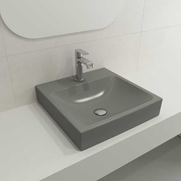 BOCCHI 1076-XXX-0126 Scala Arch 19 Inch 1-Hole Wall-Mounted Fireclay Sink