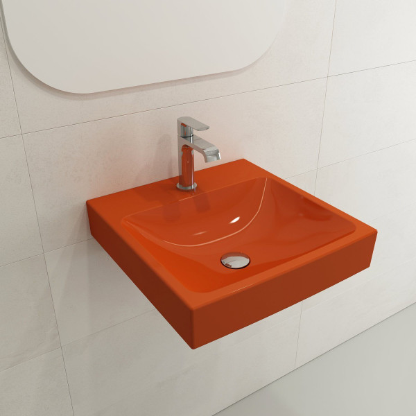 BOCCHI 1076-XXX-0126 Scala Arch 19 Inch 1-Hole Wall-Mounted Fireclay Sink