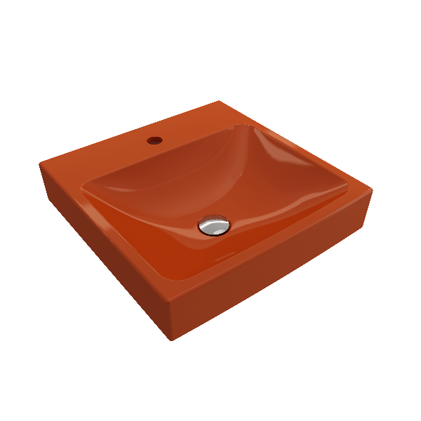 BOCCHI 1076-XXX-0126 Scala Arch 19 Inch 1-Hole Wall-Mounted Fireclay Sink