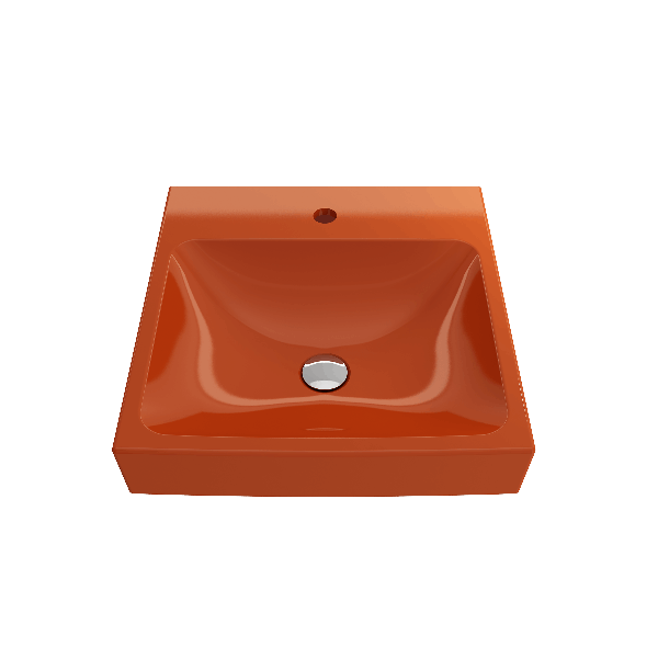 BOCCHI 1076-XXX-0126 Scala Arch 19 Inch 1-Hole Wall-Mounted Fireclay Sink