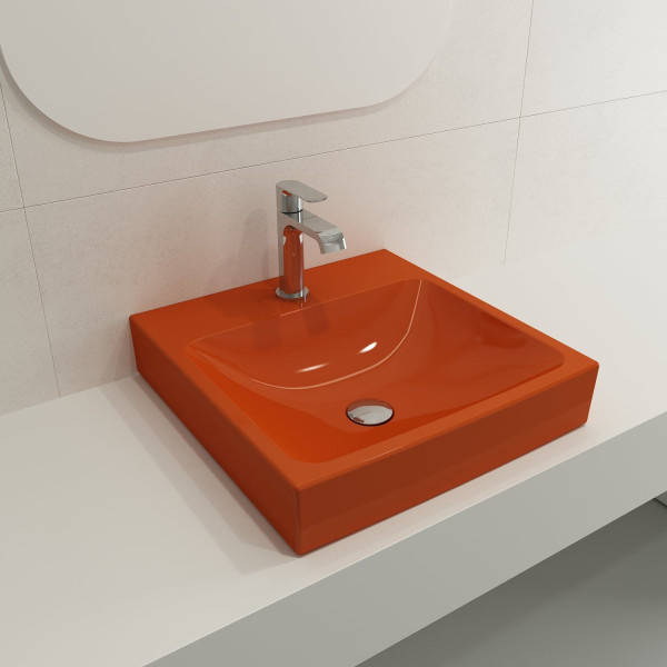 BOCCHI 1076-XXX-0126 Scala Arch 19 Inch 1-Hole Wall-Mounted Fireclay Sink
