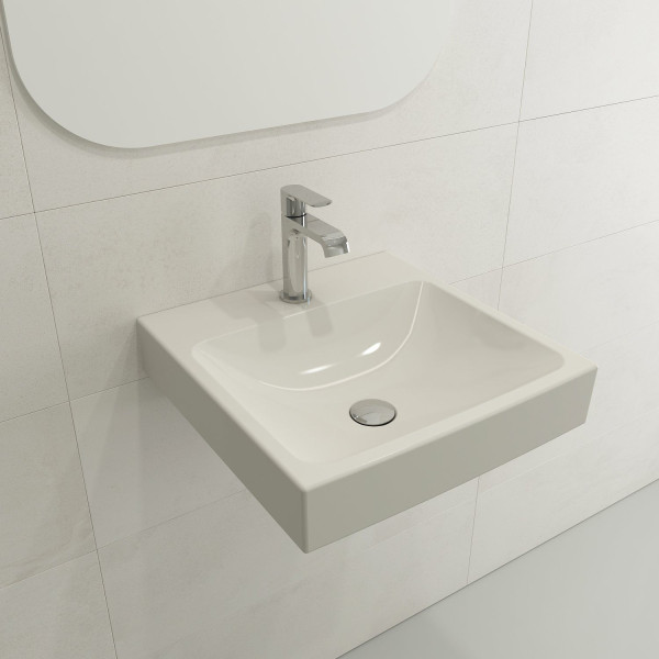 BOCCHI 1076-XXX-0126 Scala Arch 19 Inch 1-Hole Wall-Mounted Fireclay Sink
