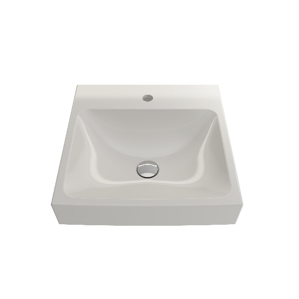 BOCCHI 1076-XXX-0126 Scala Arch 19 Inch 1-Hole Wall-Mounted Fireclay Sink