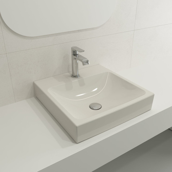 BOCCHI 1076-XXX-0126 Scala Arch 19 Inch 1-Hole Wall-Mounted Fireclay Sink