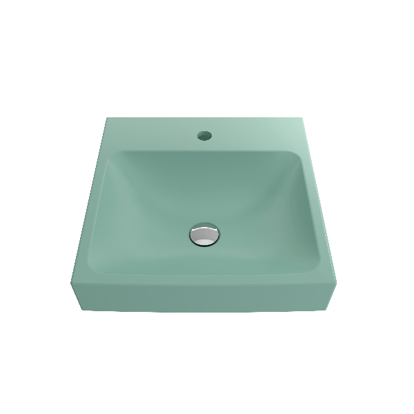 BOCCHI 1076-XXX-0126 Scala Arch 19 Inch 1-Hole Wall-Mounted Fireclay Sink
