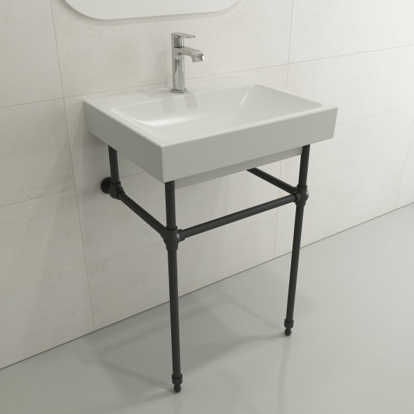 BOCCHI 1077-XXX-0126 Scala Arch 23.75 Inch 1-Hole Wall-Mounted Fireclay Sink