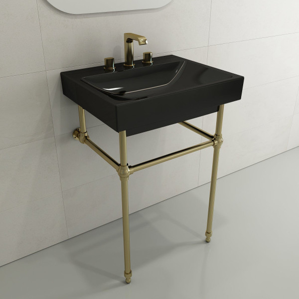 BOCCHI 1077-XXX-0127 Scala Arch 23.75 Inch 3-Hole Wall-Mounted Fireclay Sink