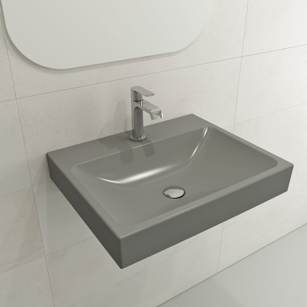 BOCCHI 1077-XXX-0126 Scala Arch 23.75 Inch 1-Hole Wall-Mounted Fireclay Sink