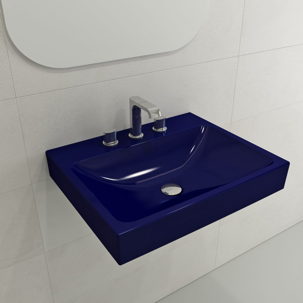 BOCCHI 1077-XXX-0127 Scala Arch 23.75 Inch 3-Hole Wall-Mounted Fireclay Sink