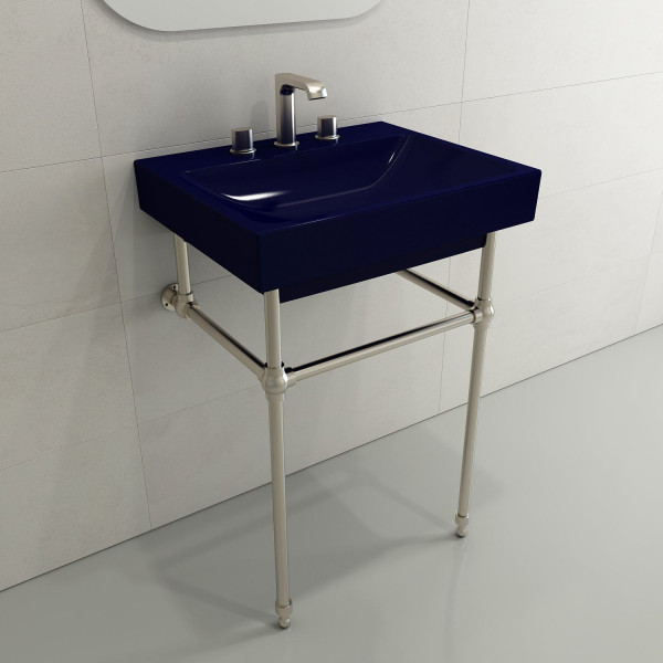 BOCCHI 1077-XXX-0127 Scala Arch 23.75 Inch 3-Hole Wall-Mounted Fireclay Sink