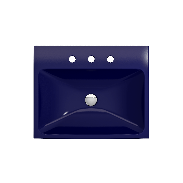 BOCCHI 1077-XXX-0127 Scala Arch 23.75 Inch 3-Hole Wall-Mounted Fireclay Sink