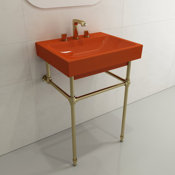 BOCCHI 1077-XXX-0127 Scala Arch 23.75 Inch 3-Hole Wall-Mounted Fireclay Sink