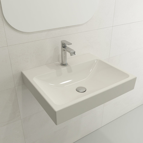 BOCCHI 1077-XXX-0126 Scala Arch 23.75 Inch 1-Hole Wall-Mounted Fireclay Sink