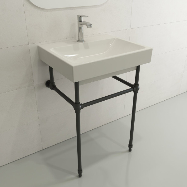 BOCCHI 1077-XXX-0126 Scala Arch 23.75 Inch 1-Hole Wall-Mounted Fireclay Sink
